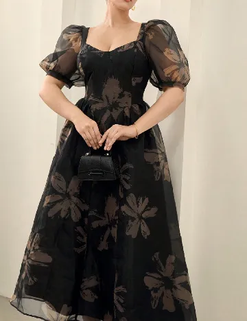 Rochie medie SHEIN CURVE, negru