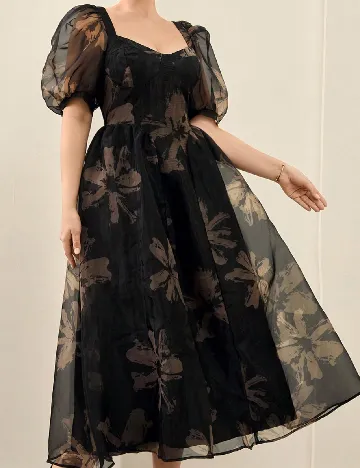 Rochie medie SHEIN CURVE, negru