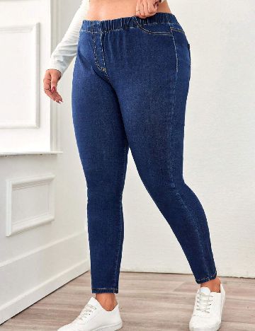 Blugi SHEIN CURVE, albastru