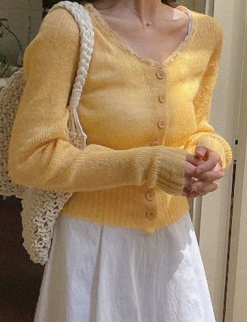 Cardigan SHEIN, galben