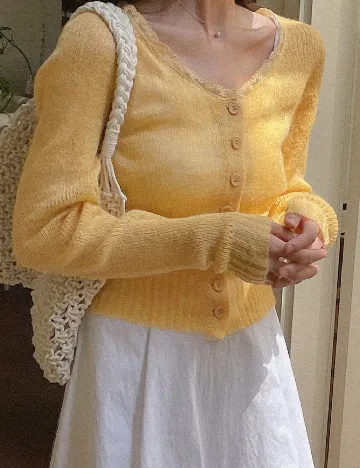 Cardigan SHEIN, galben