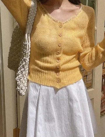 Cardigan SHEIN, galben