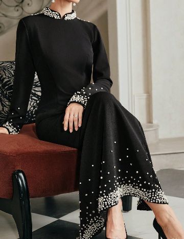 Rochie lunga Anewsta, negru