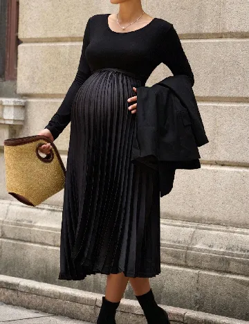 Rochie medie SHEIN Maternity, negru