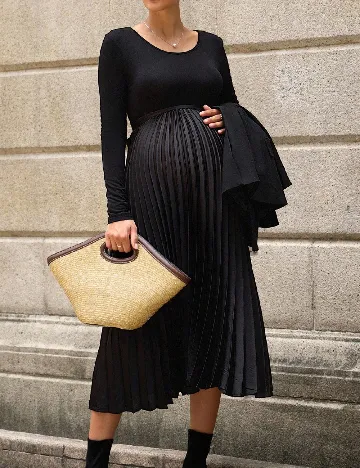 Rochie medie SHEIN Maternity, negru