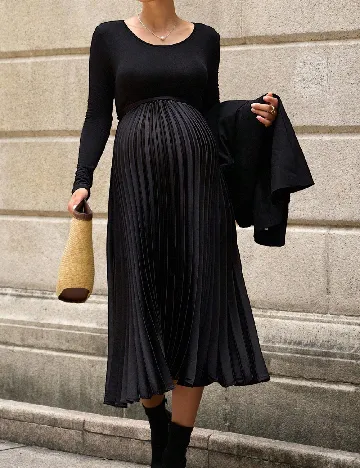 Rochie medie SHEIN Maternity, negru