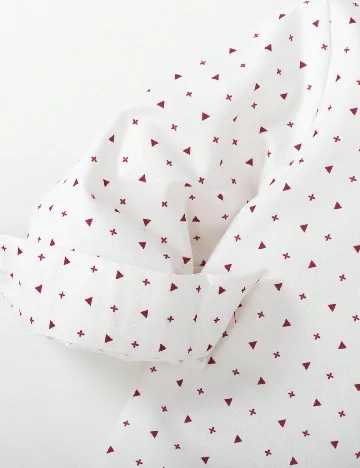 Compleu Shein Kids, alb/rosu