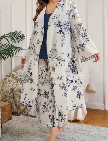 Pijama SHEIN CURVE, ecru