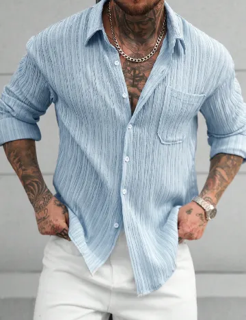 Camasa SHEIN, albastru