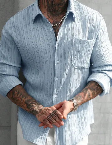 Camasa SHEIN, albastru