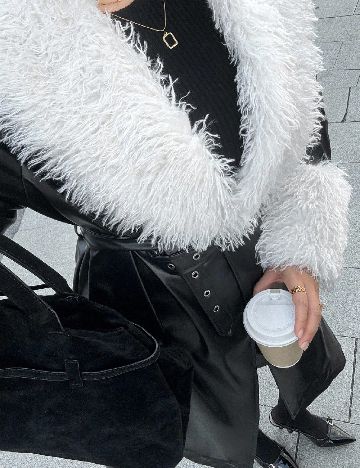 Trench SHEIN CURVE, negru