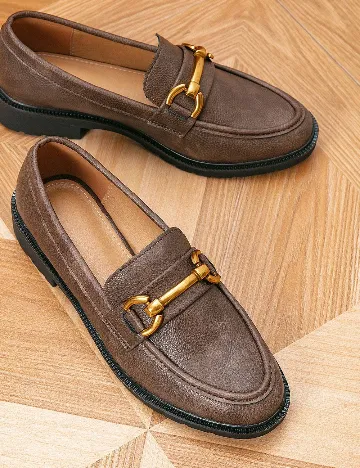 Mocasini SHEIN, maro