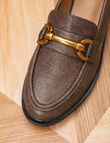 Mocasini SHEIN, maro