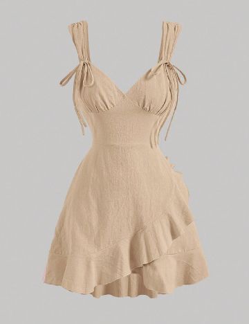 Rochie scurta SHEIN, crem