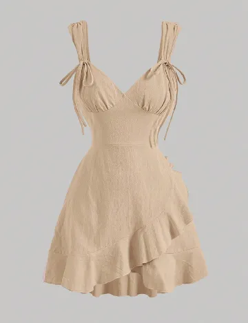 Rochie scurta SHEIN, crem