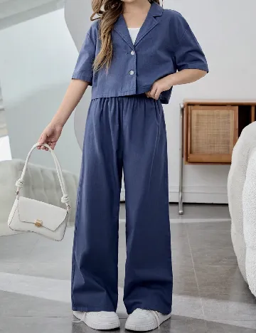 Compleu Shein Kids, bleumarin