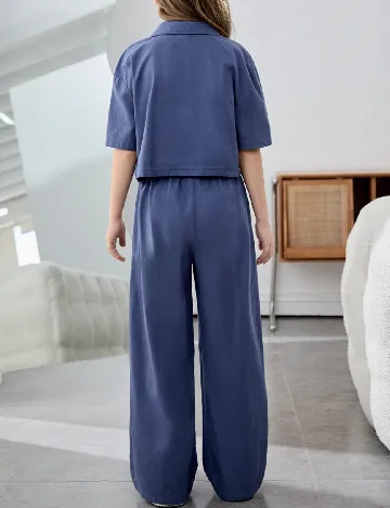 Compleu Shein Kids, bleumarin