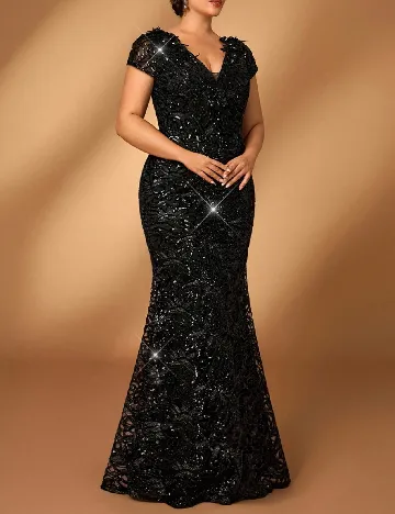 Rochie lunga SHEIN CURVE, negru