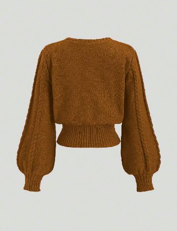 Cardigan SHEIN, maro