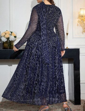 Rochie lunga SHEIN CURVE, bleumarin