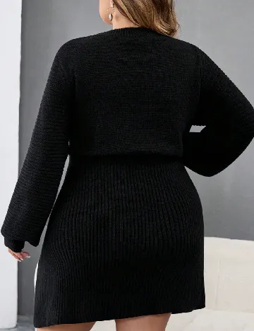 Rochie scurta SHEIN CURVE, negru