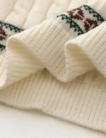 Pulover Shein Kids, alb