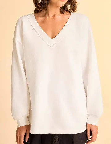 Bluza Oversize SHEIN, alb