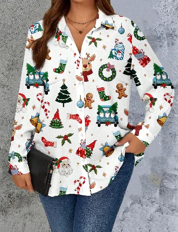 Camasa Emery Rose Curve, alb