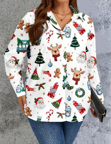 Camasa Emery Rose Curve, alb