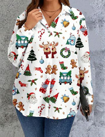 Camasa Emery Rose Curve, alb