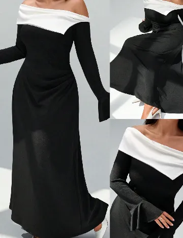 Rochie lunga SHEIN CURVE, negru