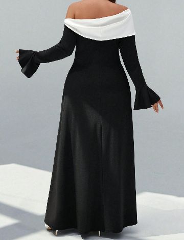 Rochie lunga SHEIN CURVE, negru