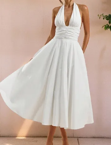 Rochie medie SHEIN, alb