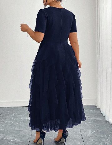 Rochie lunga SHEIN CURVE, bleumarin