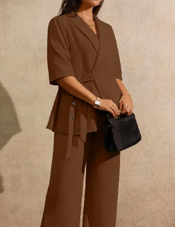 Sacou SHEIN CURVE, maro