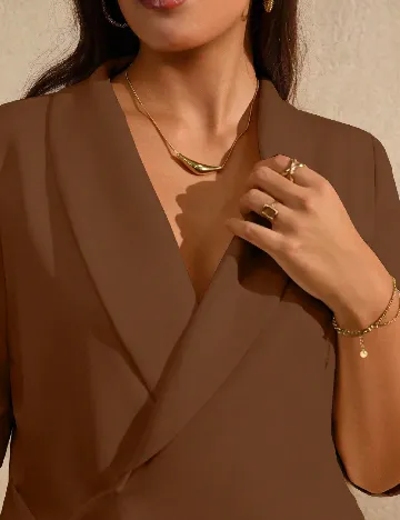 Sacou SHEIN CURVE, maro