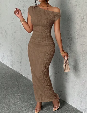 Rochie lunga SHEIN CURVE, maro