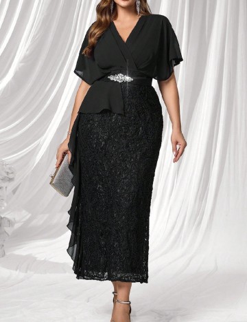 Rochie lunga SHEIN CURVE, negru