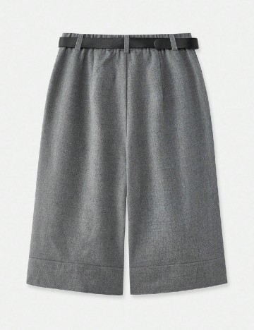 Pantaloni trei sferturi SHEIN, gri