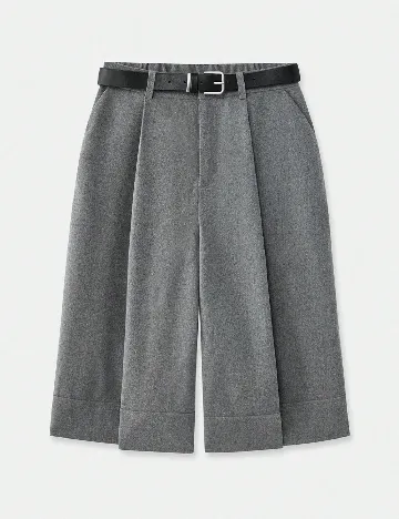 Pantaloni trei sferturi SHEIN, gri