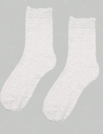 Set sosete 5 perechi Romwe, alb
