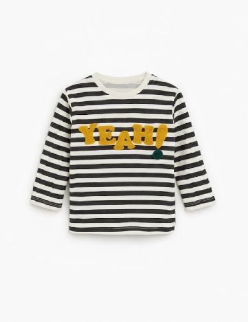 Bluza Zara, albastru/alb