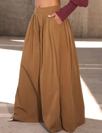 Pantaloni SHEIN, maro