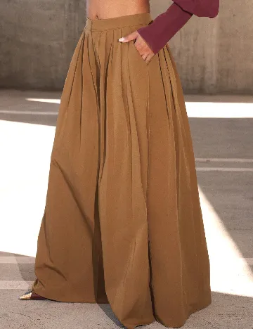 Pantaloni SHEIN, maro