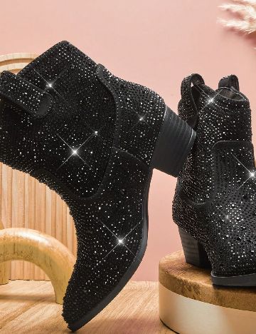 Botine Shein Kids, negru