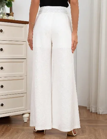 Pantaloni SHEIN, alb