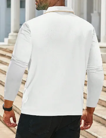 Bluza SHEIN Plus Size Men, alb