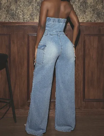 Salopeta SHEIN, albastru