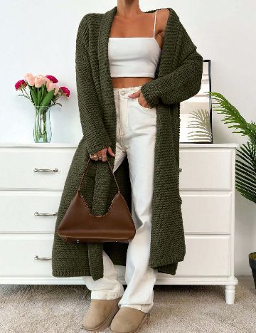 Cardigan SHEIN, verde
