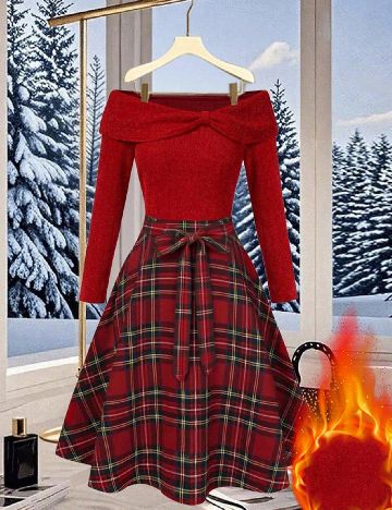 Rochie medie SHEIN, rosu